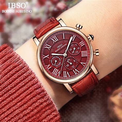 Aliexpress.com : Buy IBSO Brand High Quality Luxury Red Women Watches ...