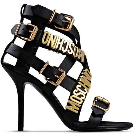 Moschino High Heeled Sandals €565 Liked On Polyvore Featuring Shoes