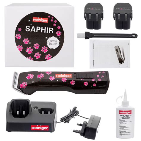 Heiniger Saphir New Style Cordless Black Clipper Pink Paws ...