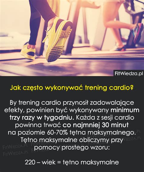 Jak Cz Sto Wykonywa Trening Cardio Fitwiedza Pl