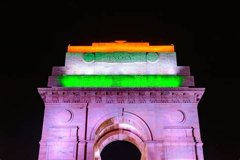 India Gate Or All India War Memorial At New Delhi Is A Triumphal Arch