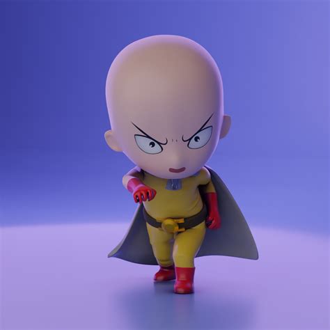 Stl File Saitama One Punch Man 👊・3d Print Design To Download・cults