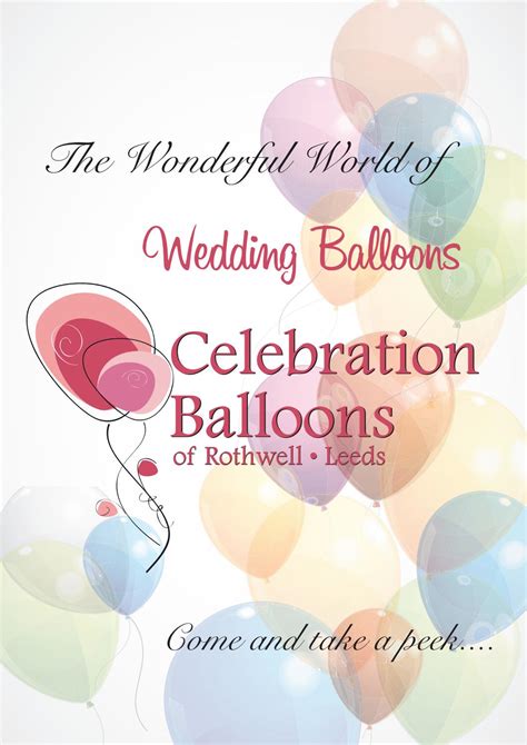 Celebrationballoonsofrothwell Weddingballoons By Celebration Balloons