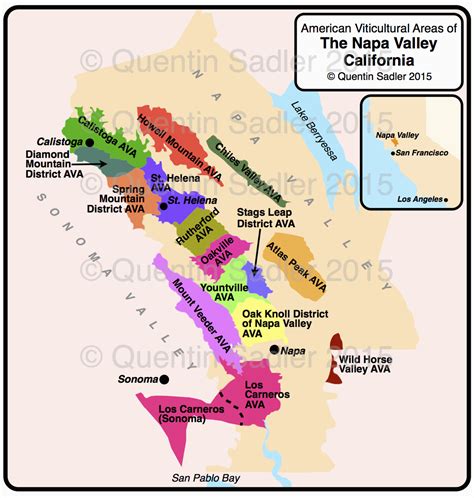 California Wine Growing Regions Map Secretmuseum