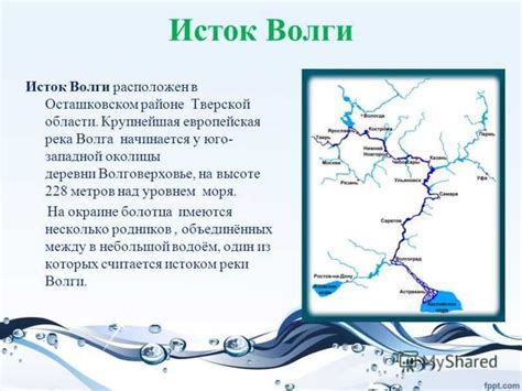 Река волга. исток, течение волги. использование