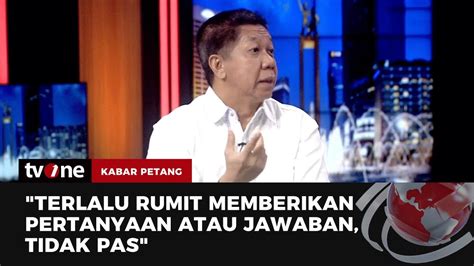 Menakar Kemampuan Para Cawapres Jelang Debat Perdana Kabar Petang