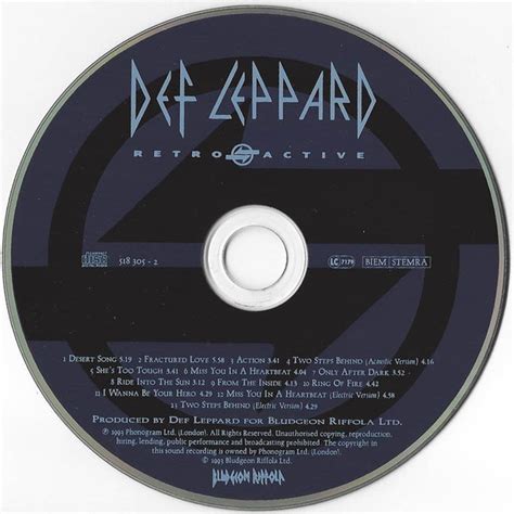 Def Leppard Retro Active Cd