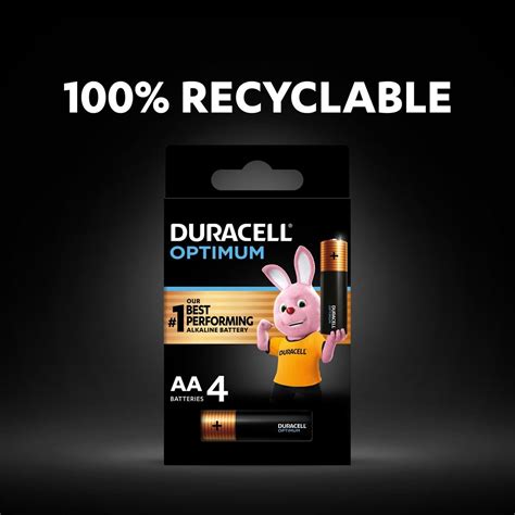 Duracell Optimum Type Aa Alkaline Batteries Pack Of 4 Online At Best Price Alkaline Lulu Oman