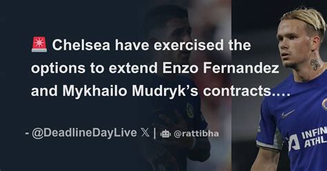 Chelsea Have Exercised The Options To Extend Enzo Fernandez And