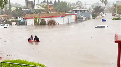 Inundaciones En San Diego Varios Sectores De La Ciudad Quedan Bajo El