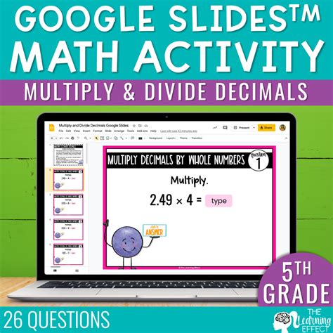 Multiply And Divide Decimals Google Slides 5th Grade