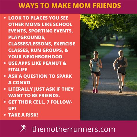 How To Make Mom Friends The Mother Runners