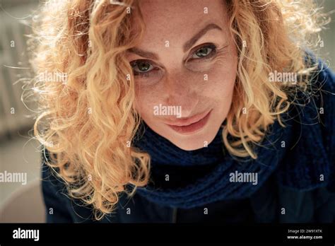 Mature Woman Blond Curly Hi Res Stock Photography And Images Alamy