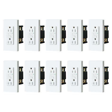 15a Gfci Outlet Indoor Or Outdoor Use Gfci Receptacles With Led