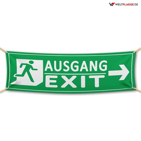 Ausgang Exit Festival Banner bedrucken lassen online günstig kaufen