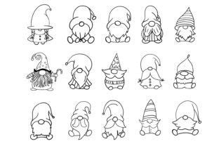 Cute Gnome Svg Bundle Graphic By MeshaArts Creative Fabrica