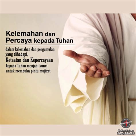 Percaya Dan Taat Kepada Tuhan” Elohim Ministry