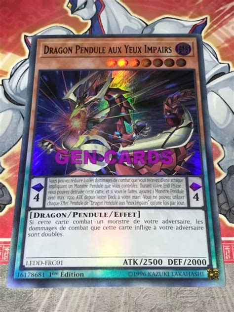 Carte Yu Gi Oh Dragon Pendule Aux Yeux Impairs Ledd Frc Eur