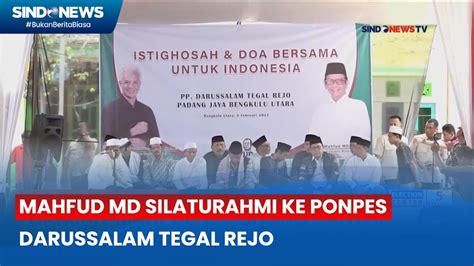 Mahfud Md Silaturahmi Ke Ponpes Darussalam Tegal Rejo Youtube