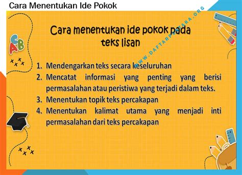 Cara Menentukan Ide Pokok Daftar Pustaka