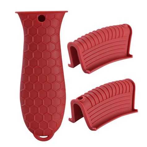Clearance Dglqmyx Silicone Hot Handle Holder Cover Set Assist Pan