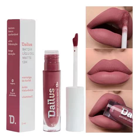 Batom Líquido Matte Cor Nude De Longa Duração Dailus MercadoLivre