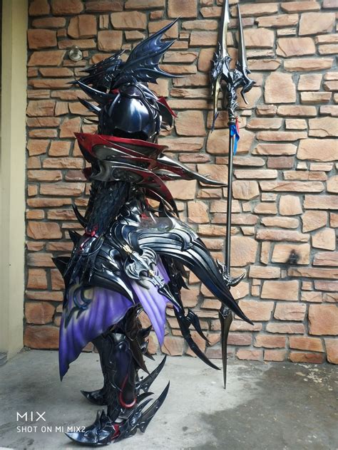 Custom Cheap Final Fantasy XIV FF14 Heavensward Dragonlancer Dragoon lancer lvl 60 Cosplay ...