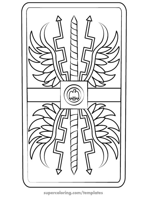 Roman Shield Outline Paper Crafts Pdf Pdf