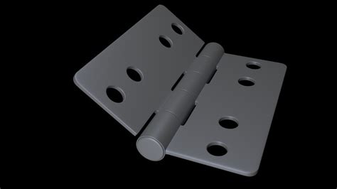 Hinge 1 3d Model Cgtrader