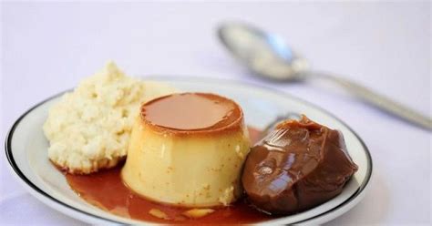 Un clásico que nunca falla flan casero con crema y dulce de leche