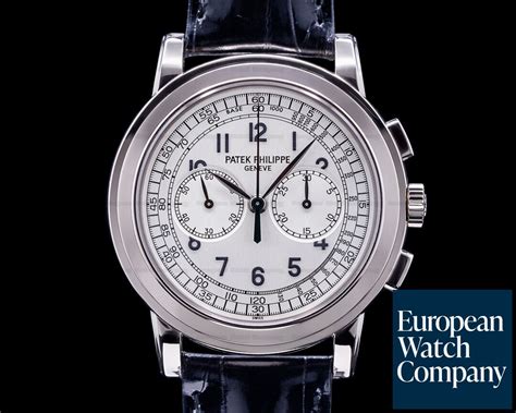 Patek Philippe G G White Gold Chronograph European