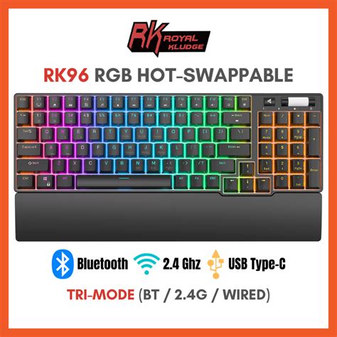 Sg Royal Kludge Rk S Hot Swappable Bt Wireless Rgb Mechanical Keyboard Keys