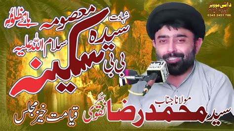 Allama Syed Muhammad Raza Naqvi Shahadat Bibi Syeda Sakina S A