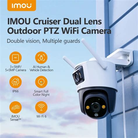 IMOU Cruiser Dual 8MP 10MP Dual Lens Outdoor PT Camera Home Security IP