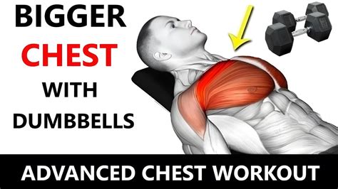 Advanced Chest Workout Muscle Building Workout Dumbbell Chest Workout Youtube