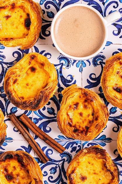 Premium Photo Egg Tart Traditional Portuguese Dessert Pastel De Nata