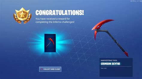 Just Unlocked The New Crimson Scythe Pick Axe For The Inferno Skin