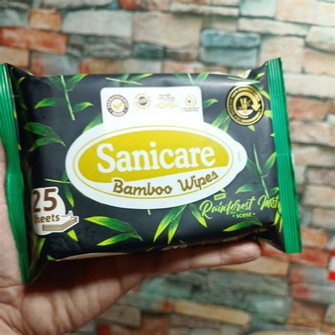 Sanicare Bamboo Wipes 25 Sheets Shopee Philippines