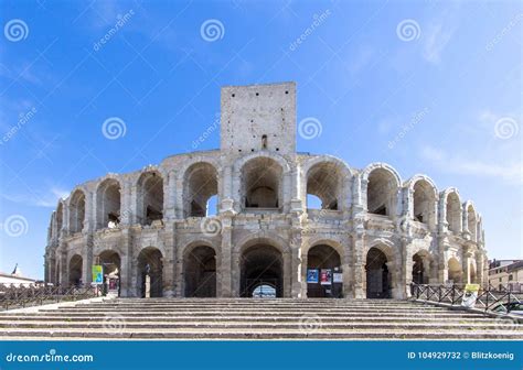 Roman Amphitheatre In Arles France Editorial Photography Image Of