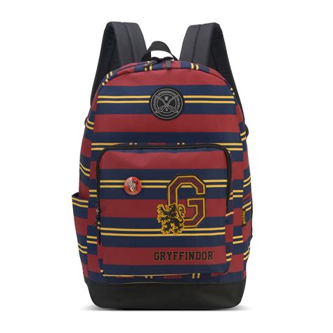 Mochila Escolar Harry Potter Gryffindor Broche Costas Vinho Its You