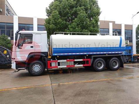 Sinotruk Howo X Cbm Water Sprinkler Tanker Truck For Road Cleaning