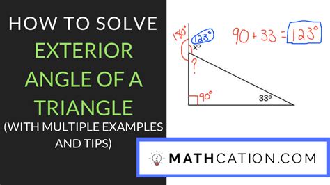 Exterior And Interior Angles Of A Triangle Worksheet Worksheets For