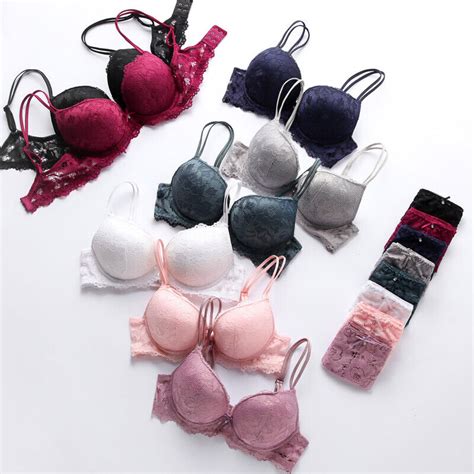 Uk Ladies Underwear Set Padded Extreme Push Up Bras Set Lingerie 30 38 Aaabc Ebay