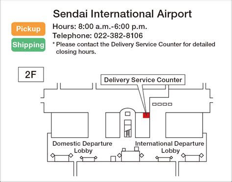 Sendai International Airport Delivery Service Counter | Living in Japan ...