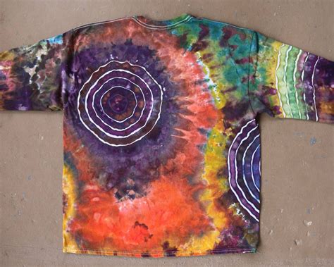 Tie Dye Shirt Extra Large Long Sleeved Tie Dye Psychedelic Clothing