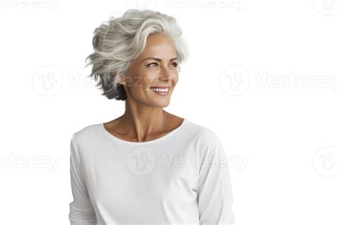 Ai Generated An Older Woman Smiling At The Camera 35327708 Png