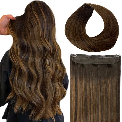 Amazon Diyomo Halo Hair Extensions Real Human Hair Halo Hair