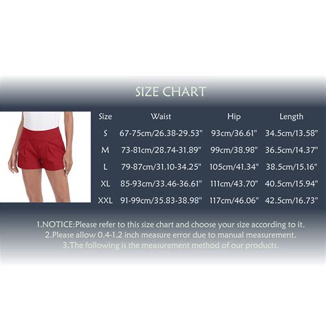 Junyui Womens Dress Shorts 3 Inseam Elastic High Waisted Dressy Summer Shorts For Women Red M