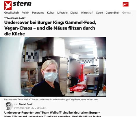 Team Wallraff Undercover Bei Burger King Gammel Food Vegan Chaos