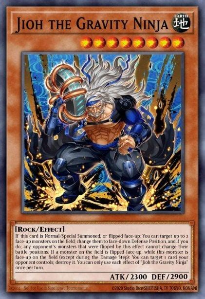 Jioh The Gravity Ninja Yu Gi Oh Card Database Ygoprodeck